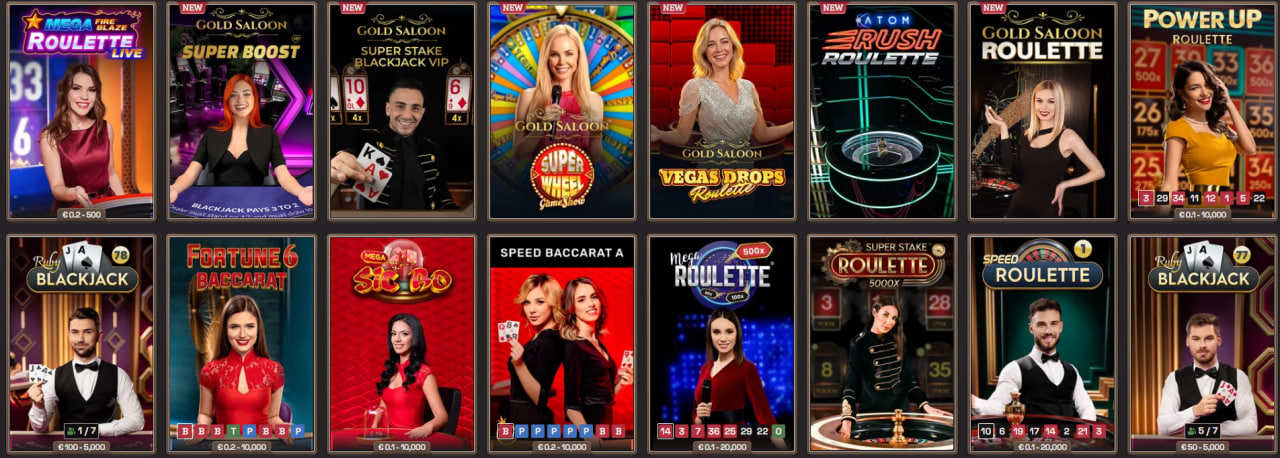 spinboss casino live games